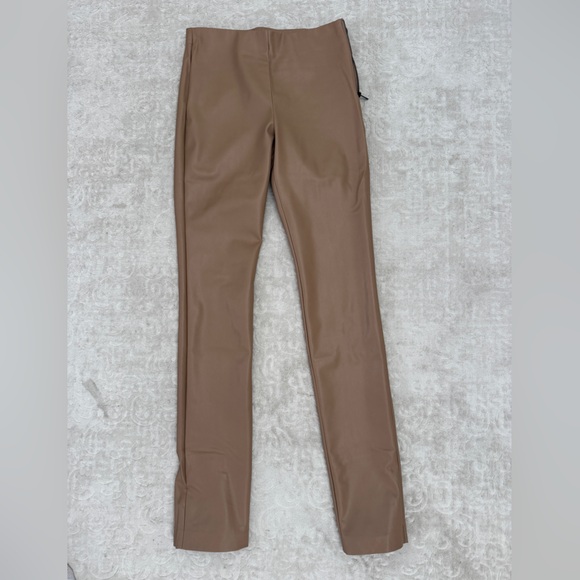 Zara high Waisted Faux Leather Pants - Picture 4 of 4